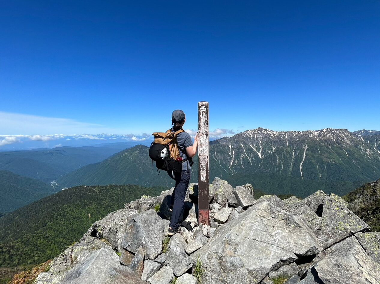 プロフィール写真。西穂高岳独標